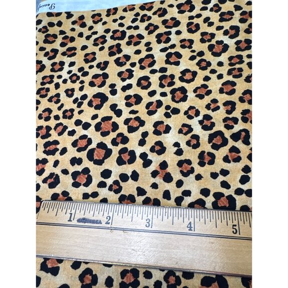 Peaceful Kingdom Leopard Print Fabric 1/2 yard x 40" Cotton Teresa Kogut - Picture 4 of 9